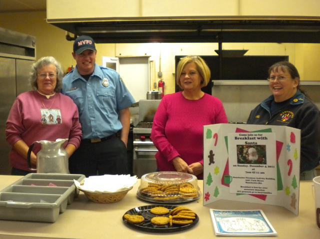At the Activities Building with refreshments, Ann, Joe, Caroline, Terri- Open House 2011