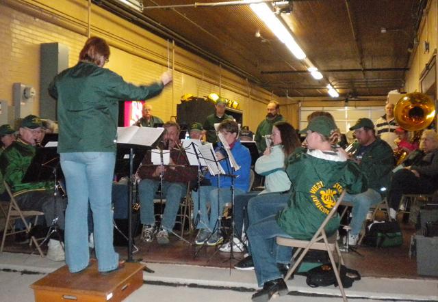 Westminster Municipal Band playing at the station- Open House 2011