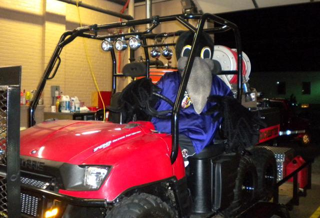 Poe checking out the ATV- Open House 2011